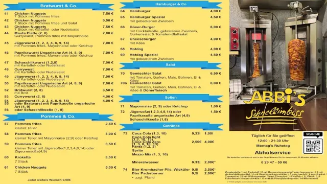BookNoFees: Restaurant – Abbis Imbiß – Anröchte – Abbi's Snack Bar, photo 2