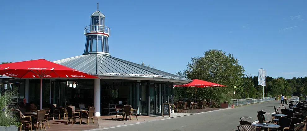 BookNoFees: Restaurant – Leuchtturm am Biggesee – Attendorn – Lighthouse on Lake Bigge, photo 1