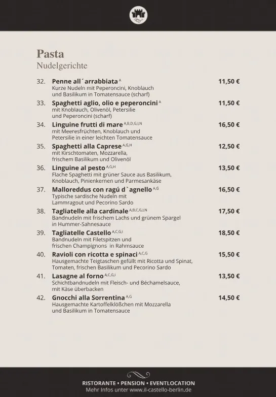 BookNoFees: Restaurant – Ristorante Il Castello – Berlin – Il Castello Restaurant, photo 2