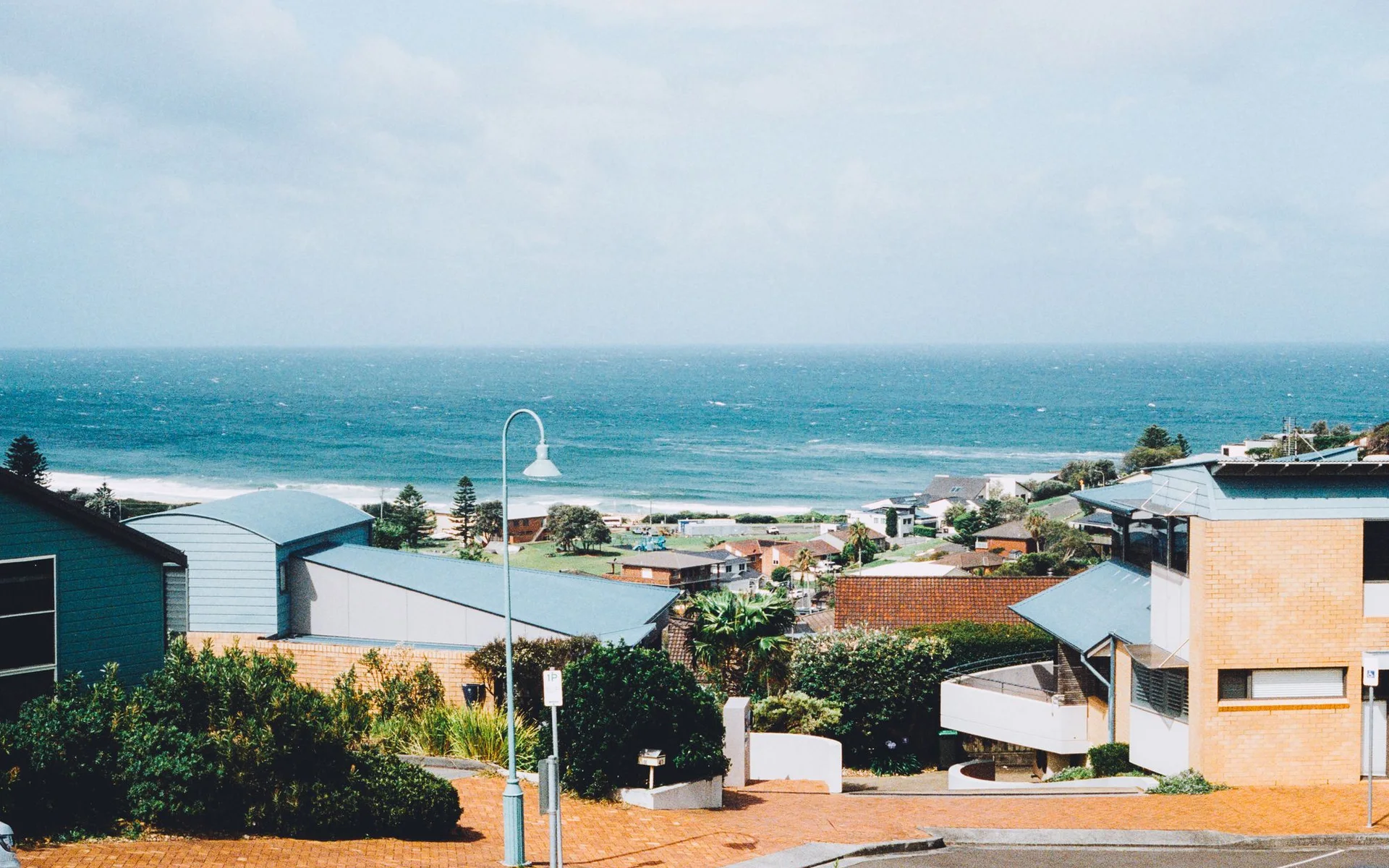 Die kusdorp Gerringong in Nieu-Suid-Wallis